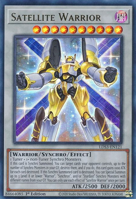 Satellite Warrior trading card from Legendary Duelists: Season 3 Satellite Warrior - Legendary Duelists: Season 3 YuGiOh trading card