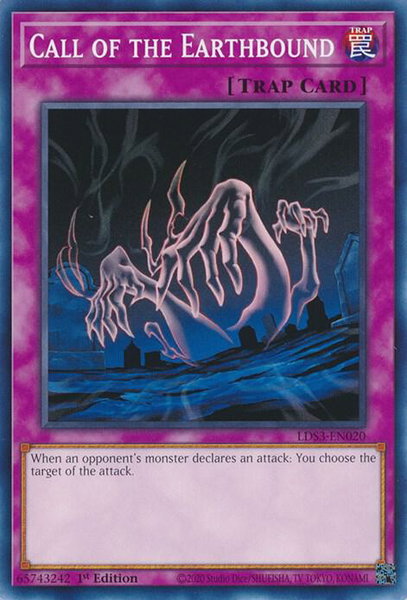 Call of the Earthbound trading card from Legendary Duelists: Season 3 Call of the Earthbound - Legendary Duelists: Season 3 YuGiOh trading card