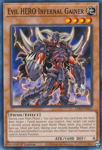Evil HERO Infernal Gainer - Legendary Duelists: Season 3 (LDS3) #LDS3-EN023 - Common / Short Print YuGiOh Trading Card