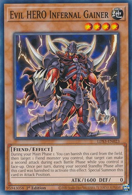 Evil HERO Infernal Gainer - Legendary Duelists: Season 3 YuGiOh trading card