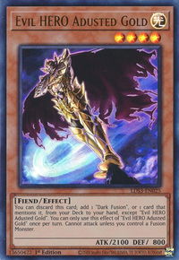Evil HERO Adusted Gold - Legendary Duelists: Season 3 (LDS3) #LDS3-EN025 - Ultra Rare YuGiOh Trading Card