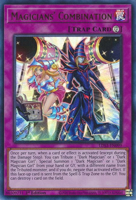 Magicians' Combination trading card from Legendary Duelists: Season 3 Magicians' Combination - Legendary Duelists: Season 3 YuGiOh trading card