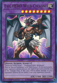 Evil HERO Wild Cyclone - Legendary Duelists: Season 3 (LDS3) #LDS3-EN030 - Ultra Rare YuGiOh Trading Card