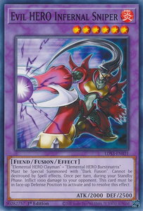 Evil HERO Infernal Sniper - Legendary Duelists: Season 3 (LDS3) #LDS3-EN031 - Common / Short Print YuGiOh Trading Card