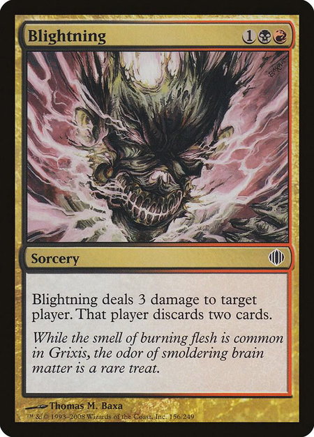 Blightning - Shards of Alara Magic: The Gathering trading card