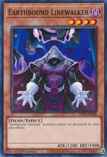 Earthbound Linewalker trading card from Legendary Duelists: Season 3 Earthbound Linewalker - Legendary Duelists: Season 3 YuGiOh trading card