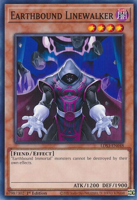 Earthbound Linewalker trading card from Legendary Duelists: Season 3 Earthbound Linewalker - Legendary Duelists: Season 3 YuGiOh trading card