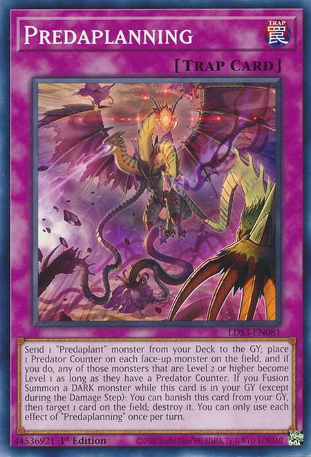 Predaplanning trading card from Legendary Duelists: Season 3 Predaplanning - Legendary Duelists: Season 3 YuGiOh trading card