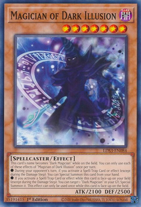Magician of Dark Illusion - Legendary Duelists: Season 3 YuGiOh trading card
