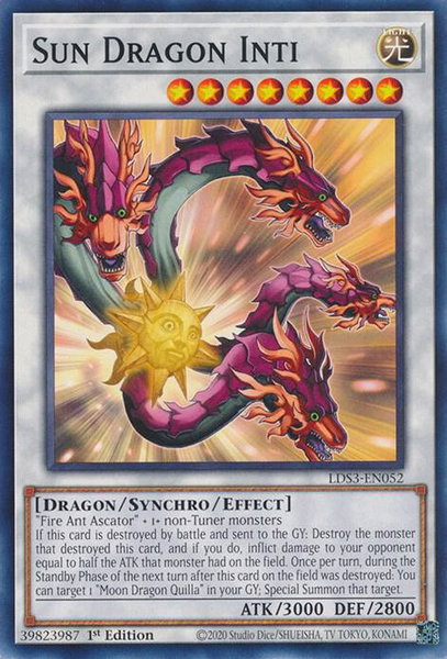Sun Dragon Inti - Legendary Duelists: Season 3 YuGiOh trading card