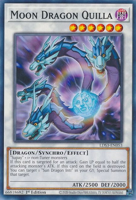 Moon Dragon Quilla - Legendary Duelists: Season 3 YuGiOh trading card