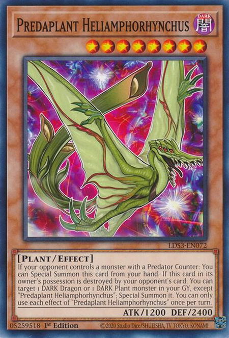 Predaplant Heliamphorhynchus - Legendary Duelists: Season 3 YuGiOh trading card