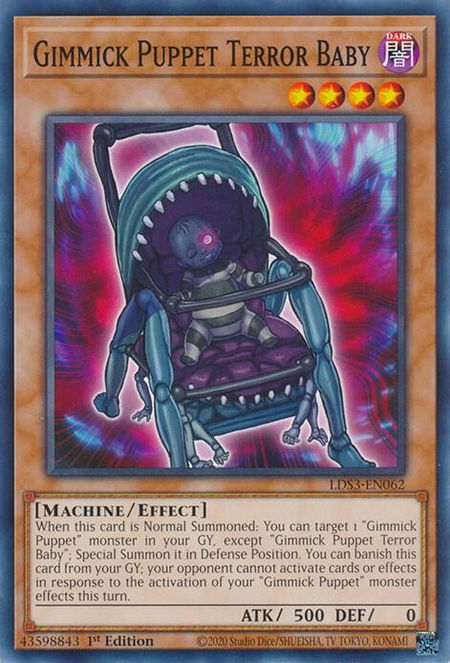 Gimmick Puppet Terror Baby - Legendary Duelists: Season 3 YuGiOh trading card