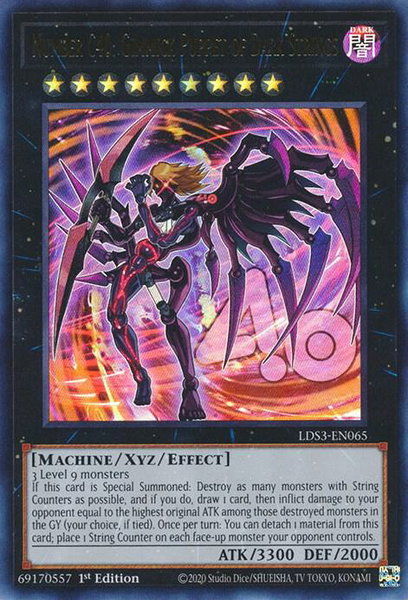 Number C40: Gimmick Puppet of Dark Strings trading card from Legendary Duelists: Season 3 Number C40: Gimmick Puppet of Dark Strings - Legendary Duelists: Season 3 YuGiOh trading card