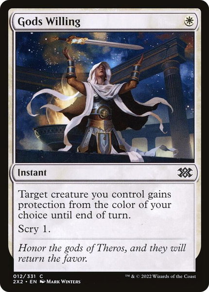 Gods Willing - Double Masters 2022 Magic: The Gathering trading card