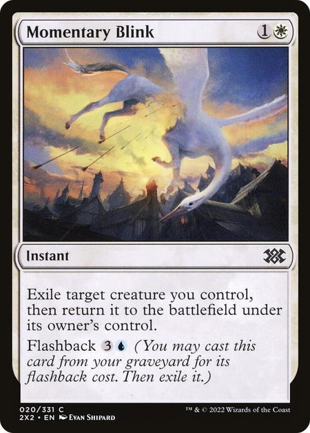 Momentary Blink - Double Masters 2022 Magic: The Gathering trading card