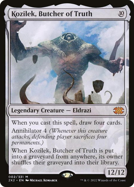 Kozilek, Butcher of Truth - Double Masters 2022 Magic: The Gathering trading card