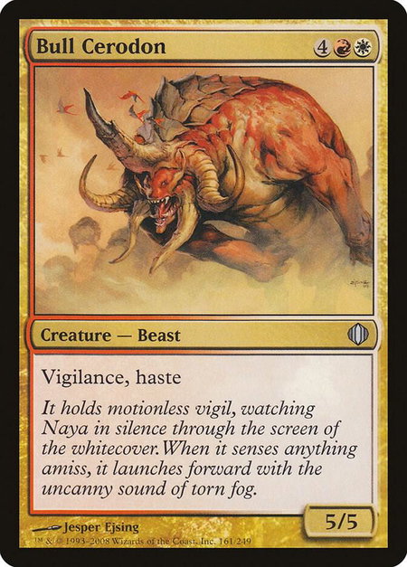 Bull Cerodon - Shards of Alara Magic: The Gathering trading card
