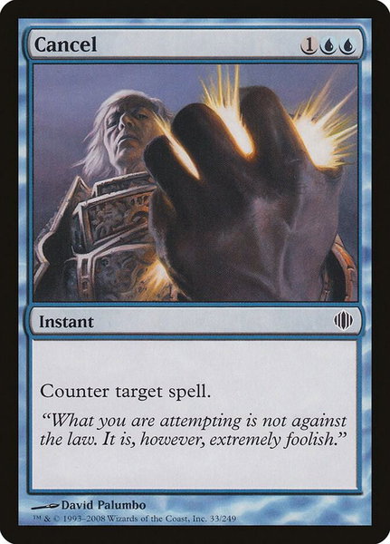 Cancel trading card from Shards of Alara Cancel - Shards of Alara Magic: The Gathering trading card