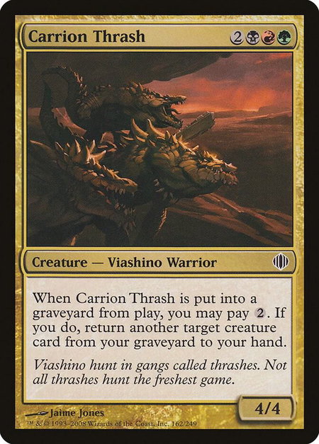 Carrion Thrash - Shards of Alara Magic: The Gathering trading card