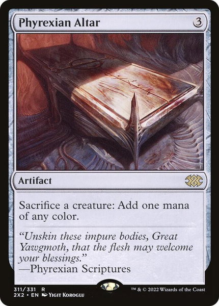 Phyrexian Altar - Double Masters 2022 Magic: The Gathering trading card