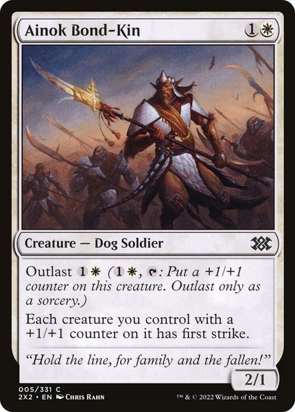 Ainok Bond-Kin - Double Masters 2022 Magic: The Gathering trading card