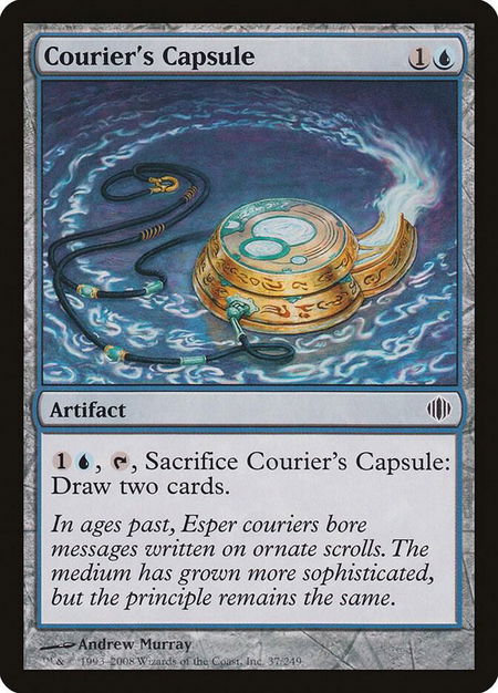 Courier's Capsule - Shards of Alara Magic: The Gathering trading card