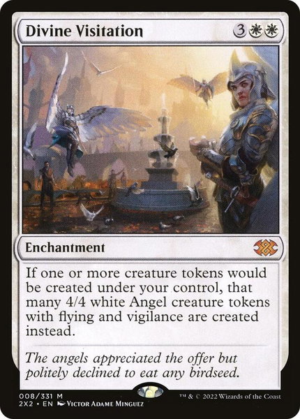Divine Visitation - Double Masters 2022 Magic: The Gathering trading card