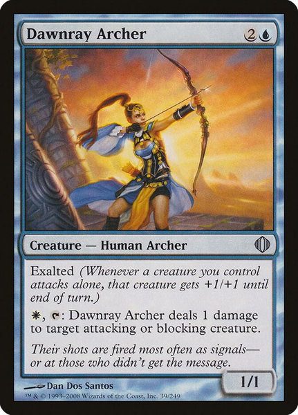 Dawnray Archer trading card from Shards of Alara Dawnray Archer - Shards of Alara Magic: The Gathering trading card