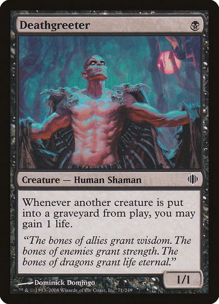 Deathgreeter - Shards of Alara Magic: The Gathering trading card