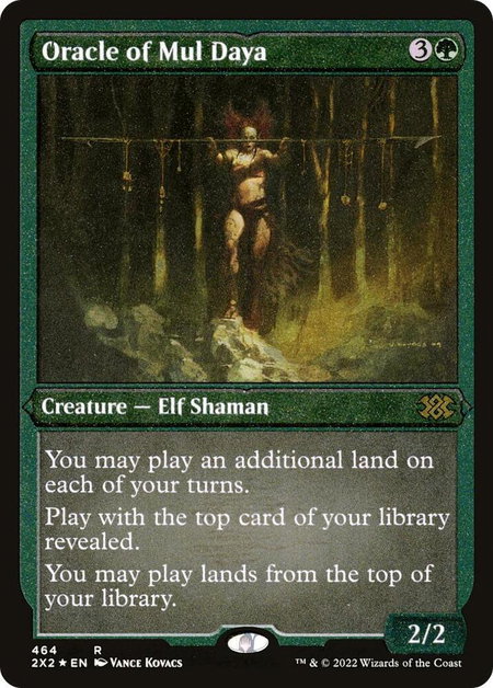 Oracle of Mul Daya (Foil Etched) - Double Masters 2022 Magic: The Gathering trading card