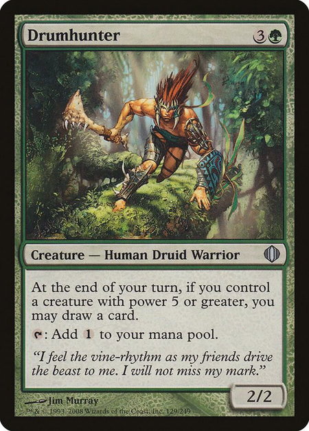 Drumhunter - Shards of Alara Magic: The Gathering trading card