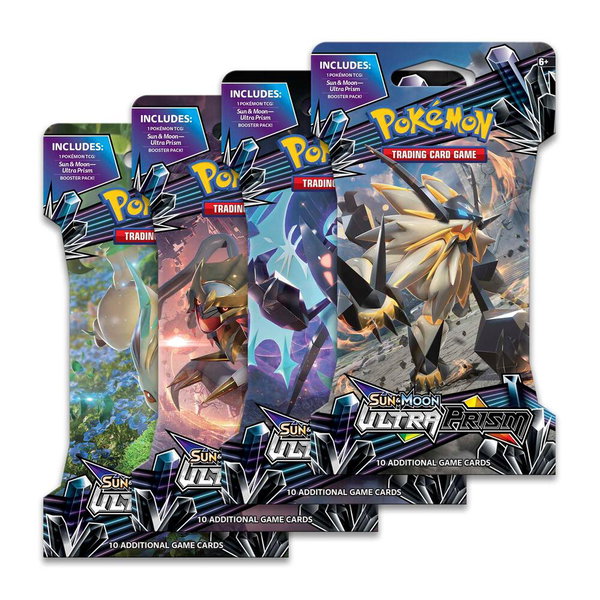 Ultra Prism Sleeved Booster Pack Art Bundle [Set of 4] - SM - Ultra Prism Pokémon trading card