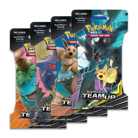 Team Up Sleeved Booster Pack Art Bundle [Set of 4] - SM - Team Up Pokémon trading card