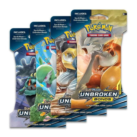 Unbroken Bonds Sleeved Booster Pack Art Bundle [Set of 4] - SM - Unbroken Bonds Pokémon trading card