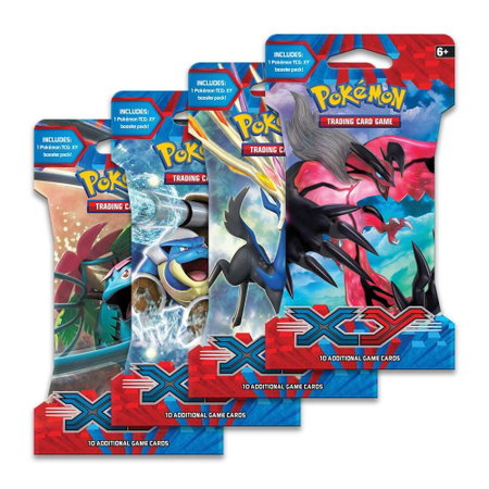 XY Sleeved Booster Pack Art Bundle [Set of 4] - XY Base Set Pokémon trading card