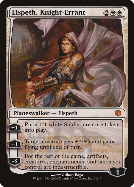 Elspeth, Knight-Errant - Shards of Alara Magic: The Gathering trading card