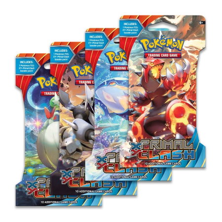 Primal Clash Sleeved Booster Pack Art Bundle [Set of 4] - XY - Primal Clash Pokémon trading card
