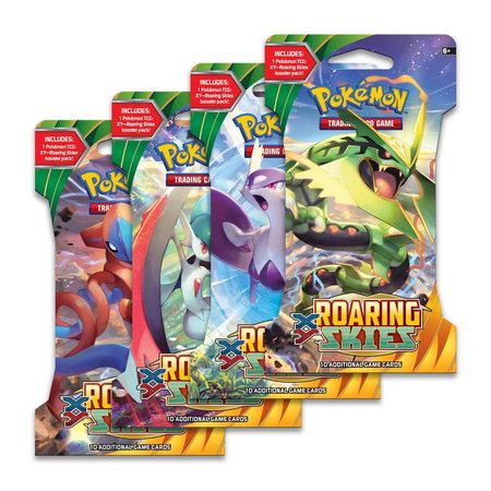 Roaring Skies Sleeved Booster Pack Art Bundle [Set of 4] - XY - Roaring Skies Pokémon trading card