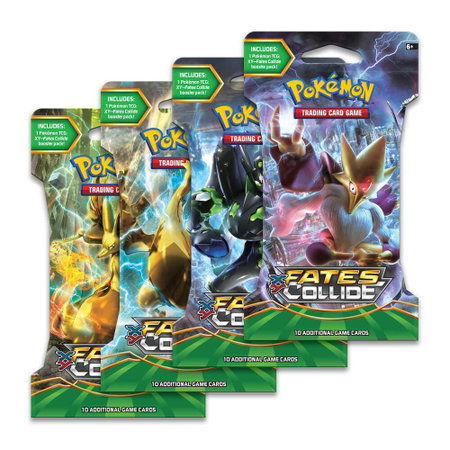 Fates Collide Sleeved Booster Pack Art Bundle [Set of 4] - XY - Fates Collide Pokémon trading card