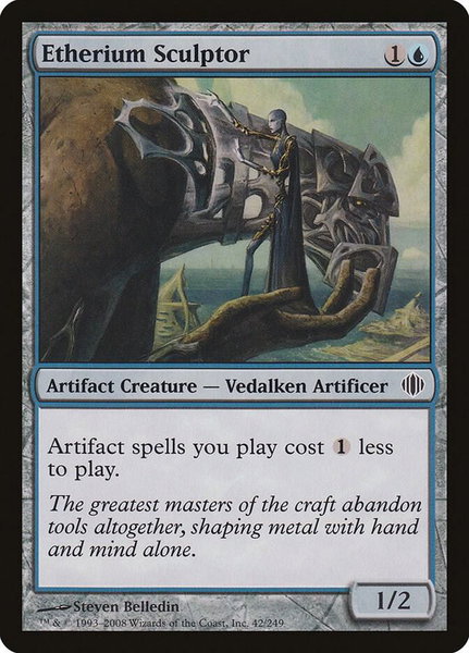 Etherium Sculptor trading card from Shards of Alara Etherium Sculptor - Shards of Alara Magic: The Gathering trading card