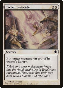 Excommunicate - Shards of Alara (ALA) #11 - Common Magic: The Gathering Trading Card