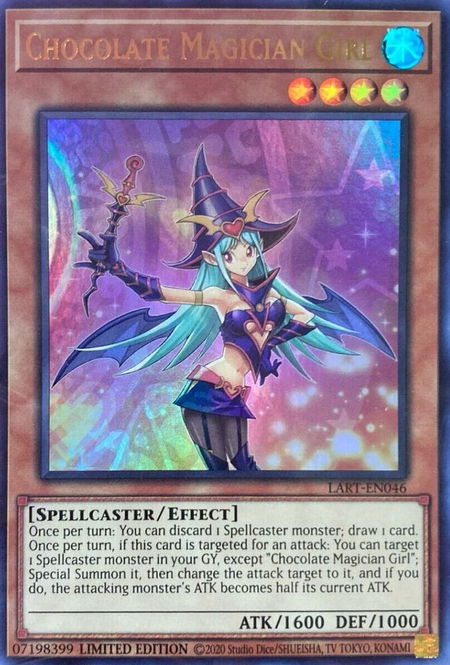 Chocolate Magician Girl - The Lost Art Promotion YuGiOh trading card