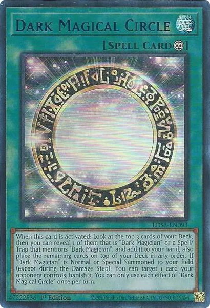 Dark Magical Circle (Blue) trading card from Legendary Duelists: Season 3 Dark Magical Circle (Blue) - Legendary Duelists: Season 3 YuGiOh trading card
