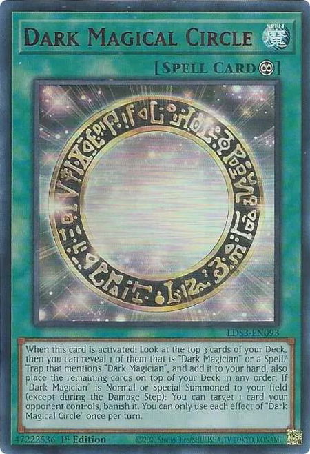 Dark Magical Circle (Red) trading card from Legendary Duelists: Season 3 Dark Magical Circle (Red) - Legendary Duelists: Season 3 YuGiOh trading card