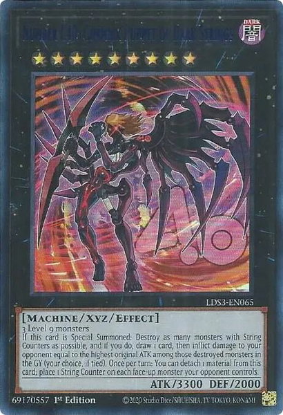 Number C40: Gimmick Puppet of Dark Strings (Blue) trading card from Legendary Duelists: Season 3 Number C40: Gimmick Puppet of Dark Strings (Blue) - Legendary Duelists: Season 3 YuGiOh trading card