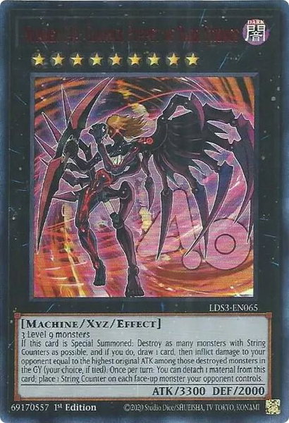 Number C40: Gimmick Puppet of Dark Strings (Red) trading card from Legendary Duelists: Season 3 Number C40: Gimmick Puppet of Dark Strings (Red) - Legendary Duelists: Season 3 YuGiOh trading card