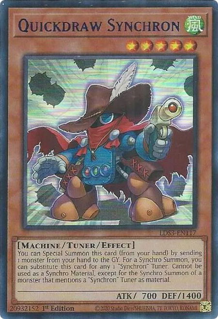 Quickdraw Synchron (Blue) - Legendary Duelists: Season 3 YuGiOh trading card