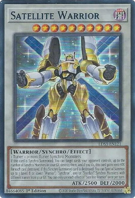 Satellite Warrior (Blue) trading card from Legendary Duelists: Season 3 Satellite Warrior (Blue) - Legendary Duelists: Season 3 YuGiOh trading card