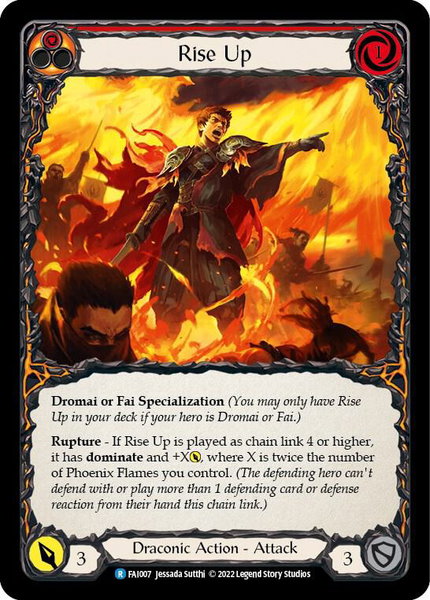 Rise Up - Blitz Deck: Uprising - Fai Flesh and Blood trading card